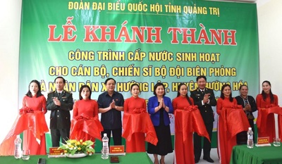 Khánh thành công trình cấp nước sinh hoạt cho cán bộ, chiến sĩ BĐBP và nhân dân xã Hướng Lập